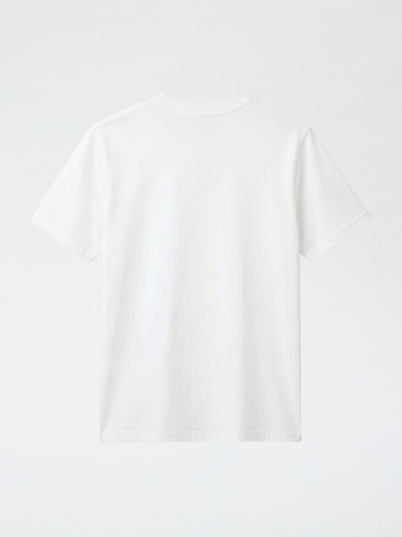 Camiseta de manga corta con estampado Blanco - Kiabi