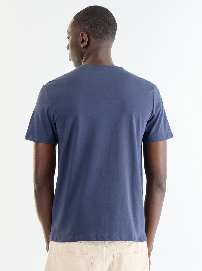 Camiseta de manga corta con estampado de fantasía Azul - Kiabi