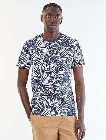Camiseta de manga corta con estampado de fantasía