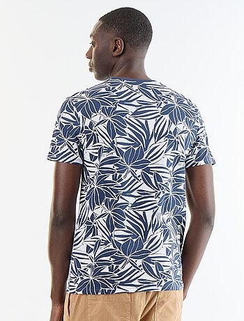 Camiseta de manga corta con estampado de fantasía