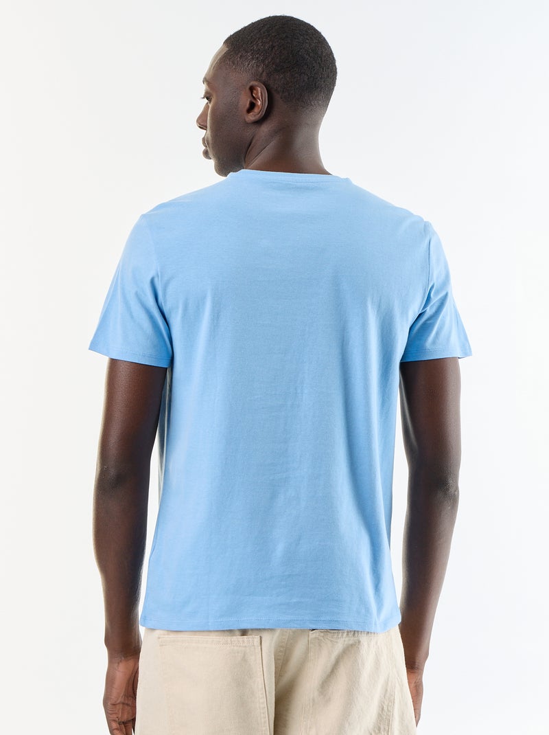 Camiseta de manga corta con estampado de fantasía Azul - Kiabi
