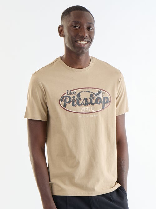 Camiseta de manga corta con estampado de fantasía - Kiabi Camiseta de manga corta con estampado de fantasía - Kiabi