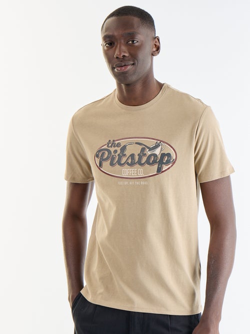 Camiseta de manga corta con estampado de fantasía - Kiabi Camiseta de manga corta con estampado de fantasía - Kiabi