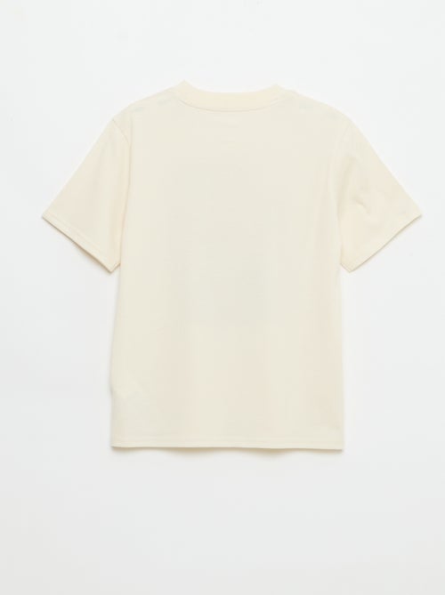 Camiseta de manga corta con estampado de fantasía - Kiabi