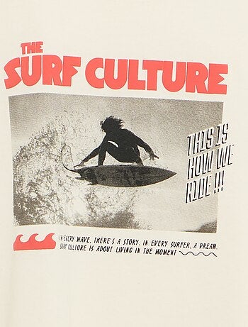 Camiseta de manga corta con estampado de fantasía