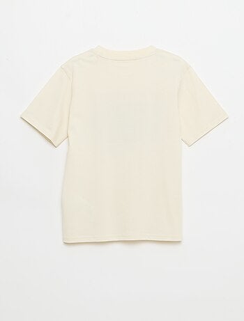 Camiseta de manga corta con estampado de fantasía