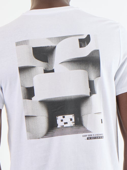 Camiseta de manga corta con estampado de fantasía - Kiabi Camiseta de manga corta con estampado de fantasía - Kiabi