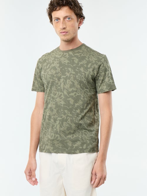 Camiseta de manga corta con estampado de fantasía - Kiabi Camiseta de manga corta con estampado de fantasía - Kiabi