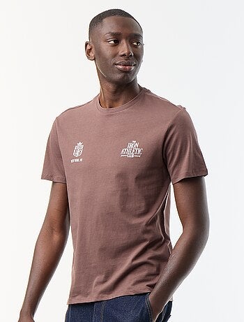 Camiseta de manga corta con estampado de fantasía