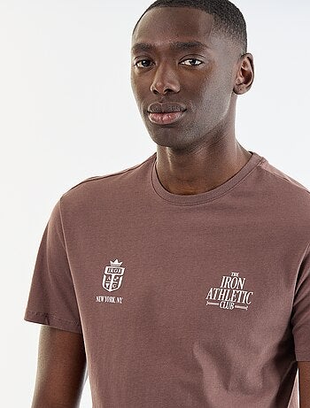Camiseta de manga corta con estampado de fantasía