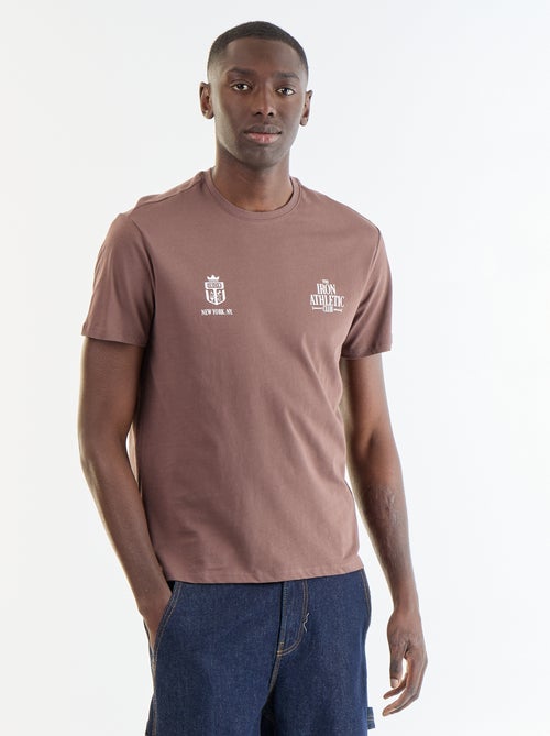 Camiseta de manga corta con estampado de fantasía - Kiabi Camiseta de manga corta con estampado de fantasía - Kiabi
