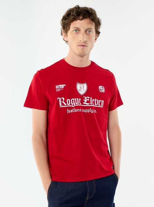 Camiseta de manga corta con estampado de fantasía - Kiabi Camiseta de manga corta con estampado de fantasía - Kiabi