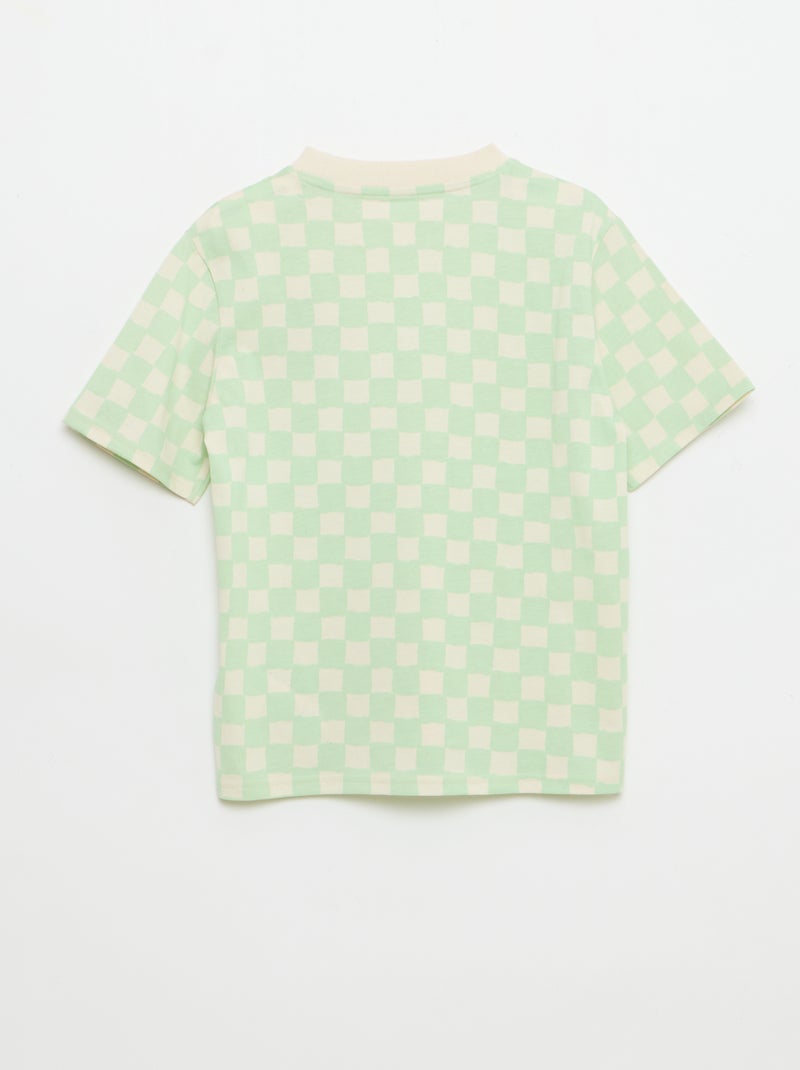 Camiseta de manga corta con estampado de fantasía Verde - Kiabi