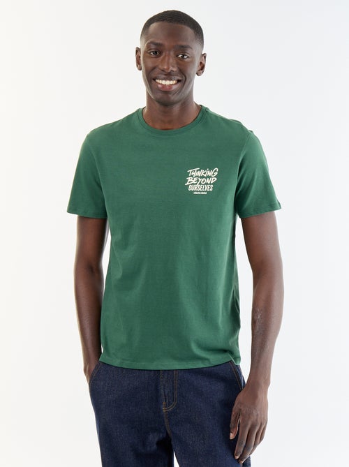 Camiseta de manga corta con estampado de fantasía - Kiabi Camiseta de manga corta con estampado de fantasía - Kiabi