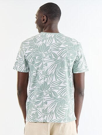 Camiseta de manga corta con estampado de fantasía