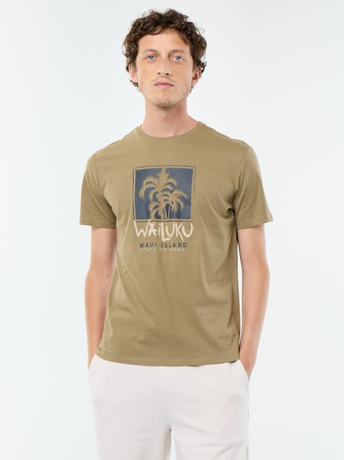 Camiseta de manga corta con estampado de fantasía - Kiabi Camiseta de manga corta con estampado de fantasía - Kiabi