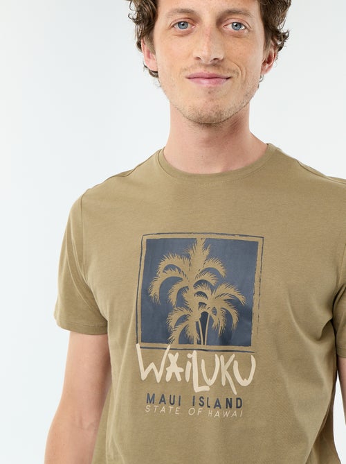 Camiseta de manga corta con estampado de fantasía - Kiabi Camiseta de manga corta con estampado de fantasía - Kiabi