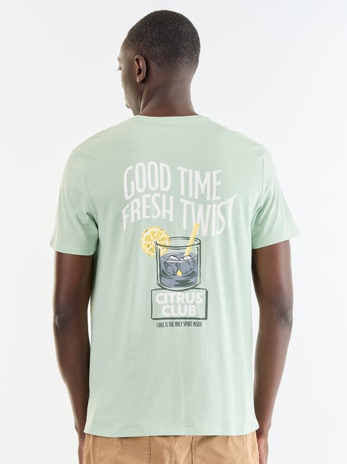 Camiseta de manga corta con estampado de fantasía - Kiabi Camiseta de manga corta con estampado de fantasía - Kiabi