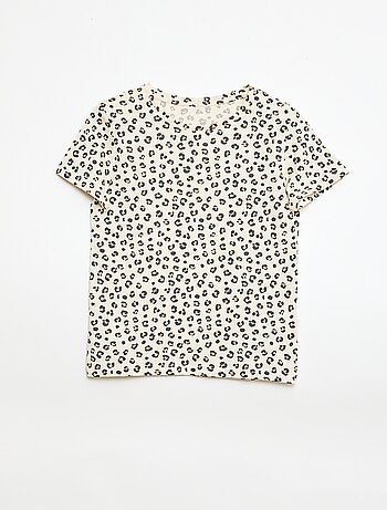 Camiseta de manga corta estampada