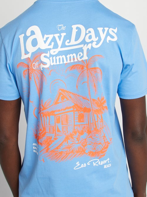 Camiseta de manga corta con estampado en ambos lados - Kiabi