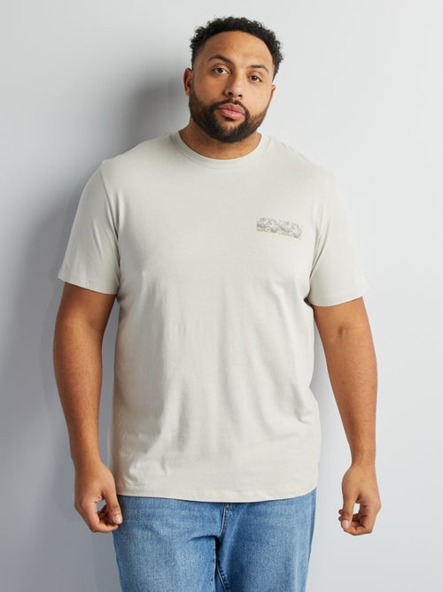 Camiseta de manga corta con estampado en ambos lados - Kiabi