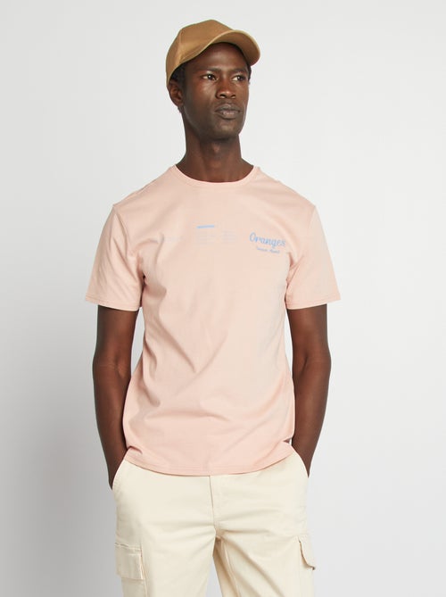 Camiseta de manga corta con estampado en ambos lados - Kiabi