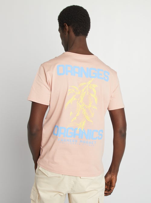 Camiseta de manga corta con estampado en ambos lados - Kiabi