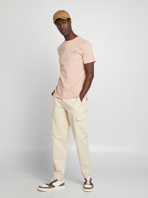 Camiseta de manga corta con estampado en ambos lados - Kiabi