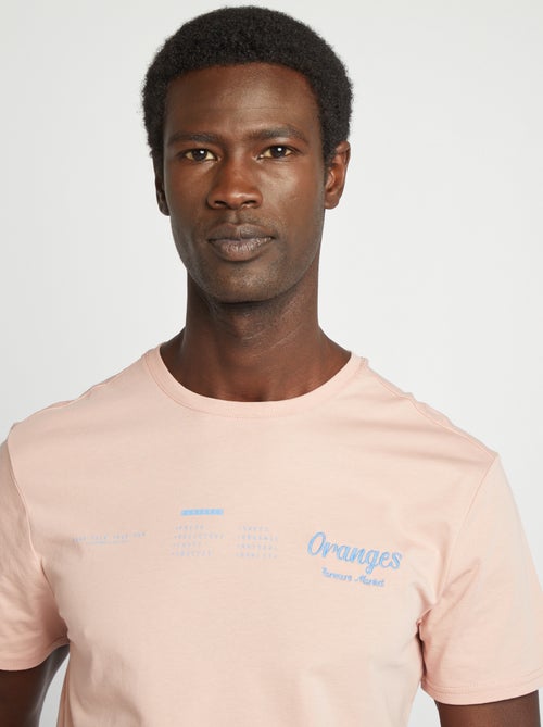 Camiseta de manga corta con estampado en ambos lados - Kiabi