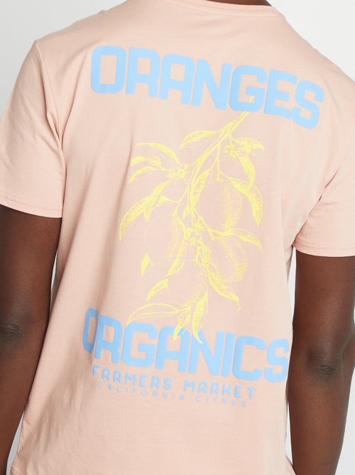 Camiseta de manga corta con estampado en ambos lados - Kiabi