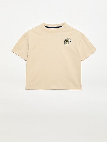 Camiseta de manga corta con estampado frontal