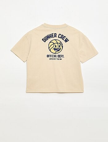 Camiseta de manga corta con estampado frontal