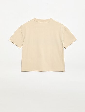 Camiseta de manga corta con estampado frontal