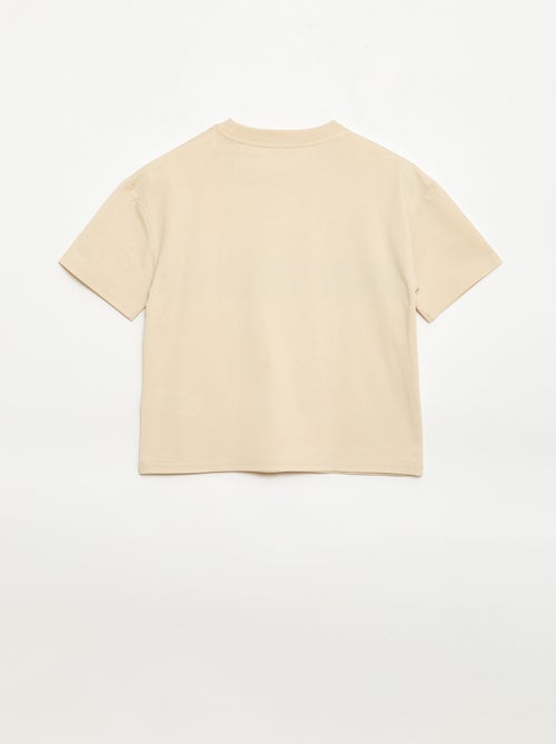 Camiseta de manga corta con estampado frontal - Kiabi