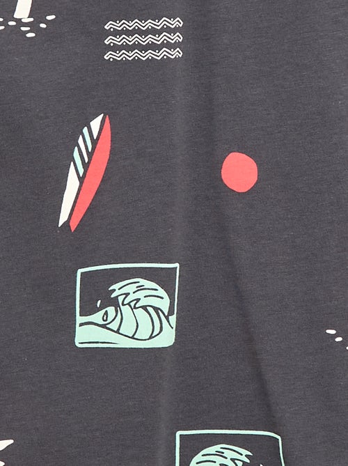 Camiseta de manga corta con estampado - Kiabi