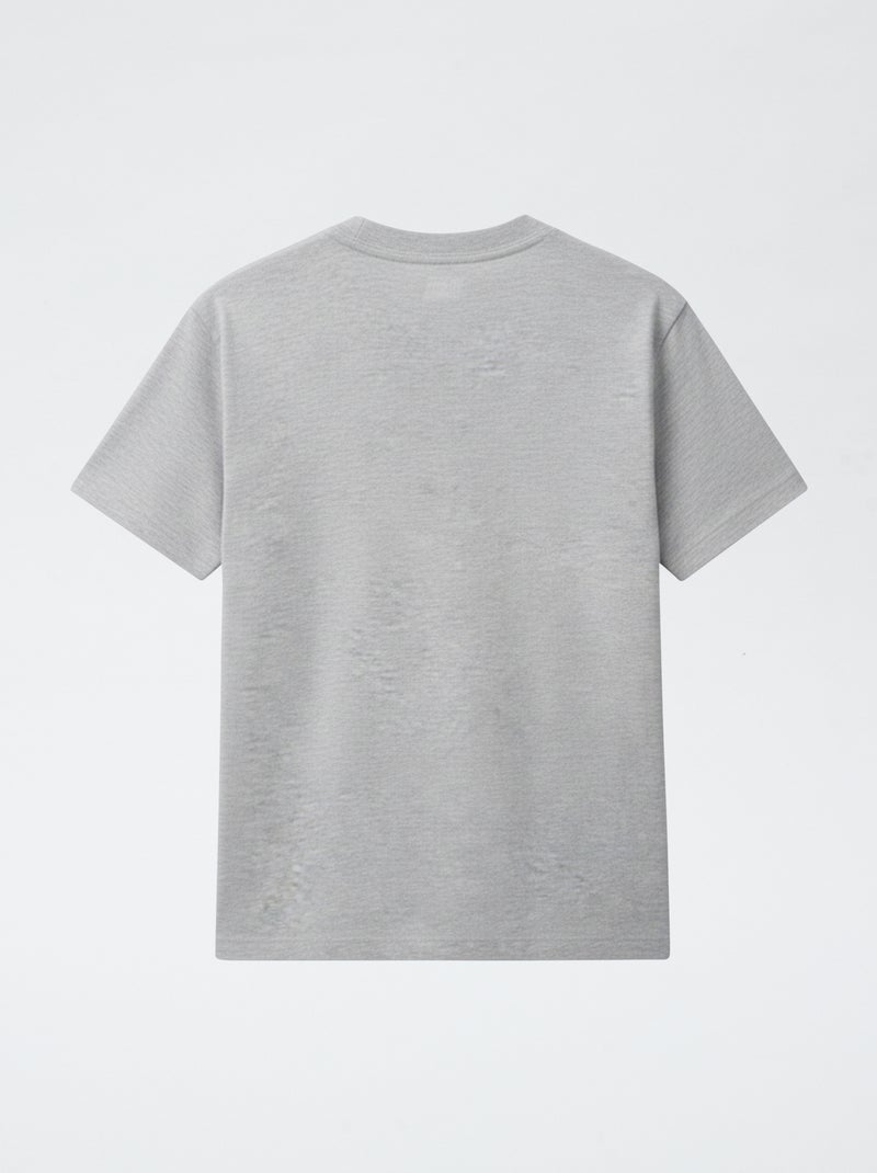 Camiseta de manga corta con estampado Gris - Kiabi