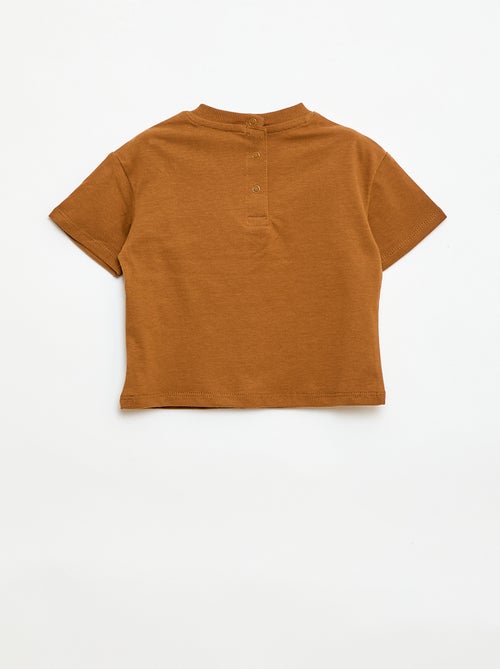 Camiseta de manga corta con estampado - Kiabi