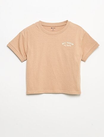 Camiseta de manga corta con estampado original