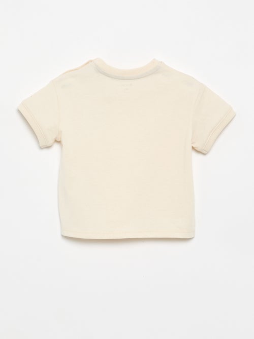 Camiseta de manga corta con estampado original - Kiabi