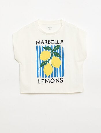 Camiseta de manga corta con estampado original