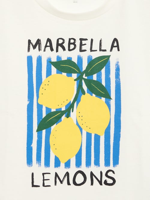 Camiseta de manga corta con estampado original - Kiabi