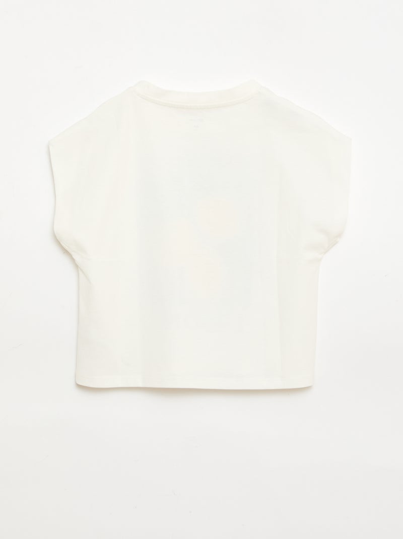 Camiseta de manga corta con estampado original Blanco - Kiabi