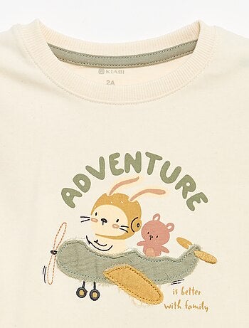 Camiseta de manga corta con estampado original