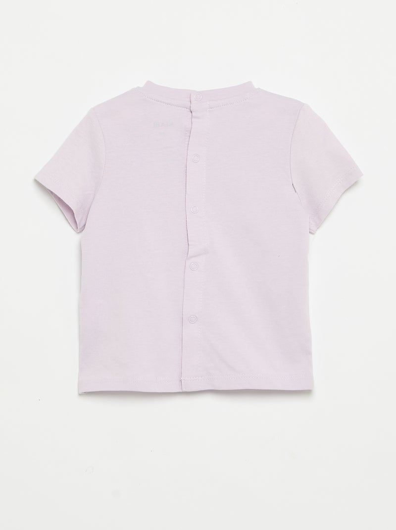 Camiseta de manga corta con estampado Purpura - Kiabi