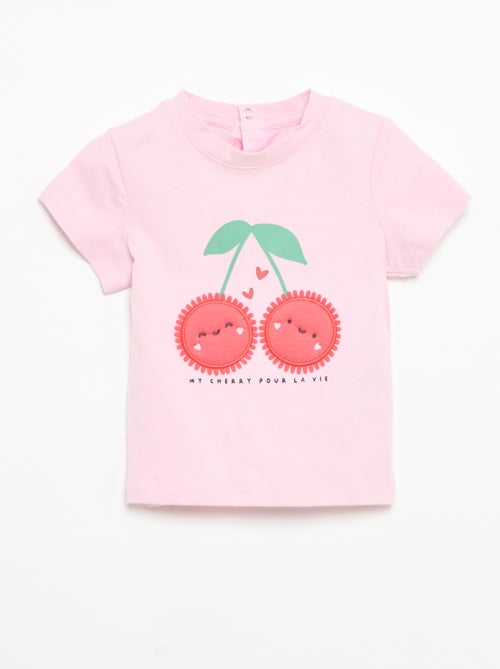 Camiseta de manga corta con estampado - Kiabi