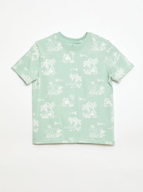 Camiseta de manga corta con estampado - Kiabi