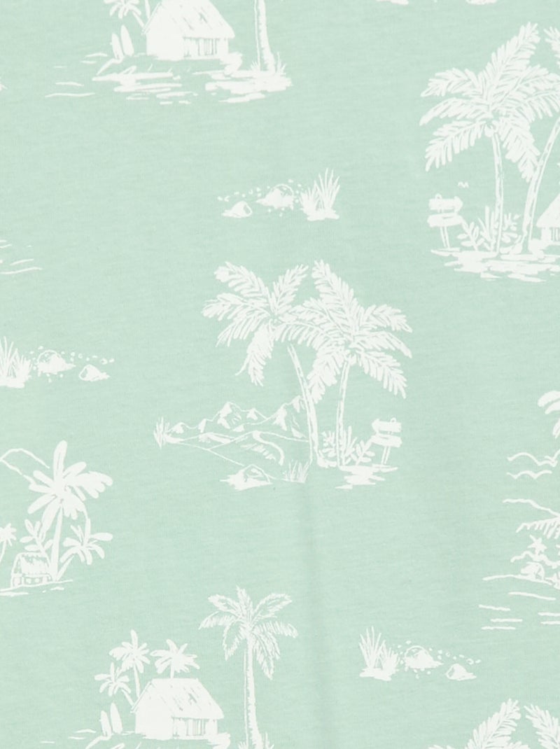 Camiseta de manga corta con estampado Verde - Kiabi