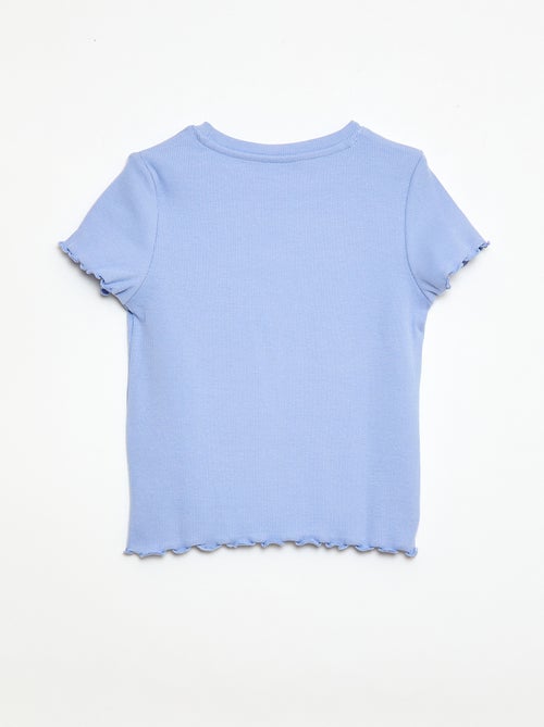 Camiseta de manga corta con forma calada - Kiabi