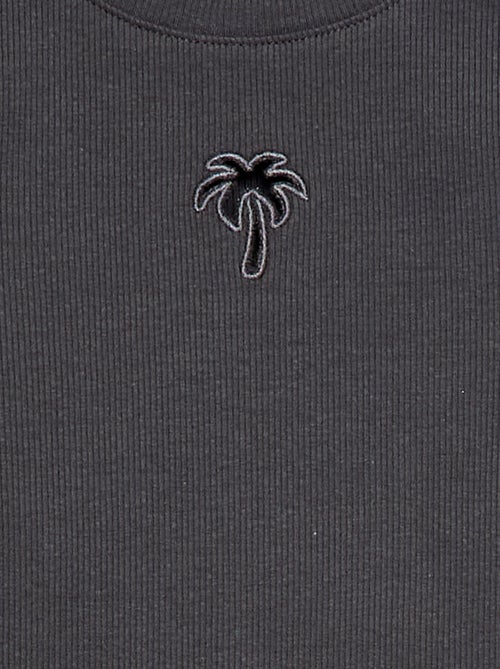 Camiseta de manga corta con forma calada - Kiabi