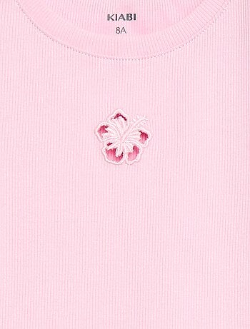 Camiseta de manga corta con forma calada